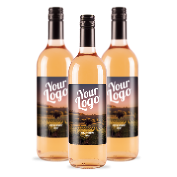 Vin De France Rose med logo