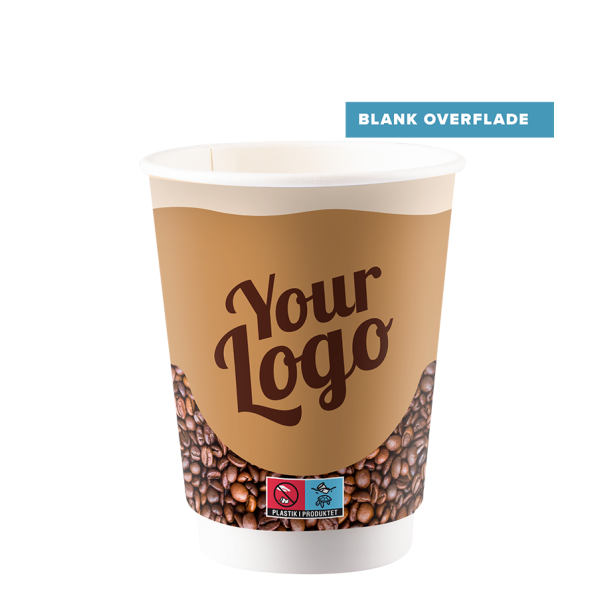 Papkrus, 240 ml. dobbeltlag, Blank